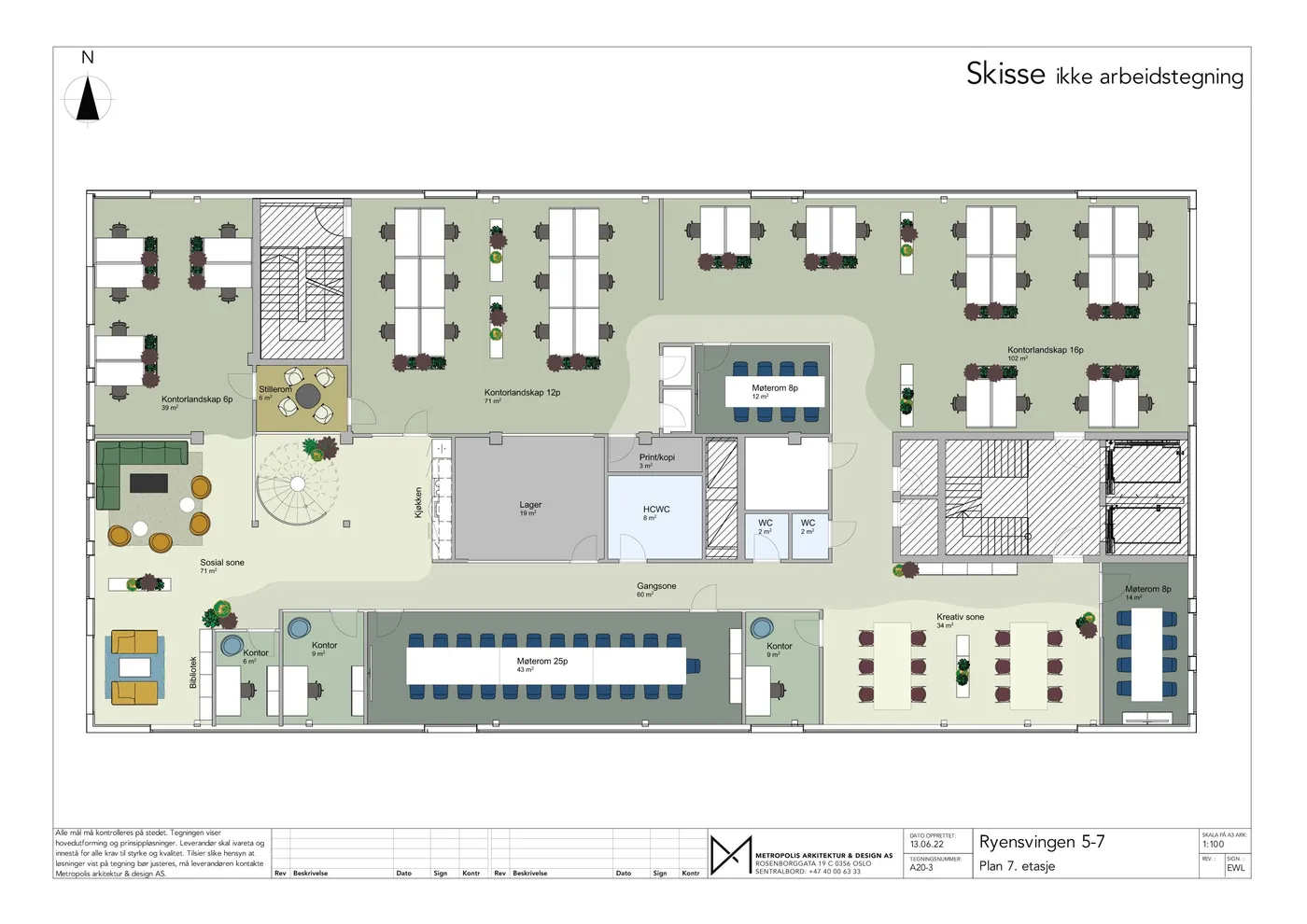 Ryensvingen 5-7, 0680 Oslo – floor plan – photo 1